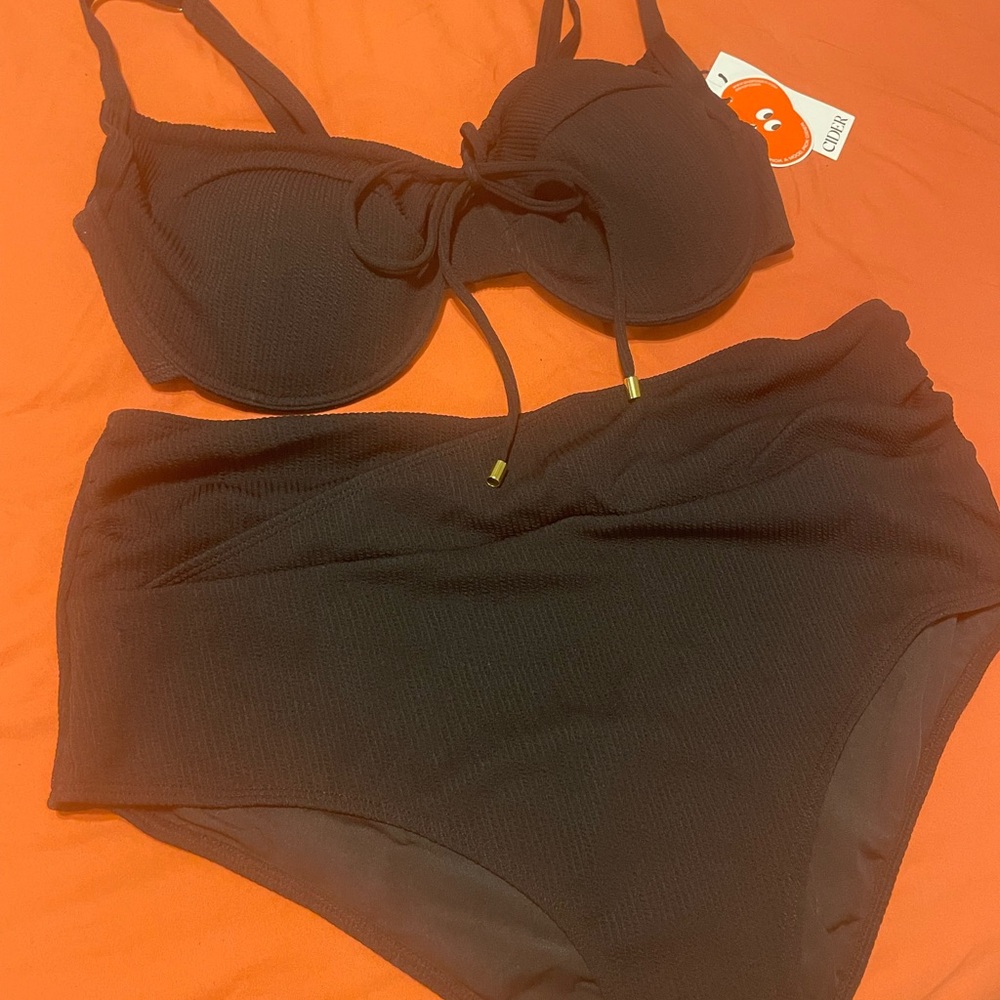 Cider Black Bikini Set